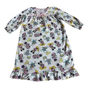 Disney Junior Minnie Mouse White Night Gown Set Size 4T